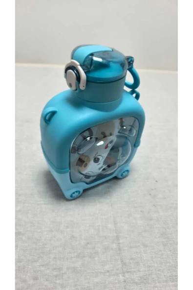 FREFLY Motivasyonel Ayıcık Su Matarası Çocuk Suluk 1000 Ml Sticker - 7