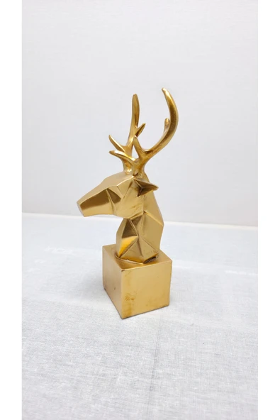 FREFLY STOR DEN 2li Set Geyik Figürlü Modern Dekoratif Biblo 22Cm ve 19Cm - Resim 8