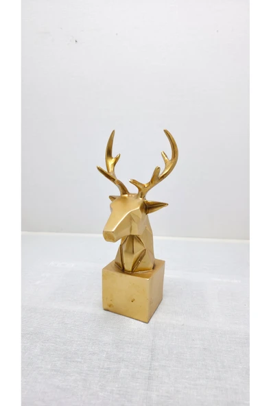 FREFLY STOR DEN 2li Set Geyik Figürlü Modern Dekoratif Biblo 22Cm ve 19Cm - Resim 2