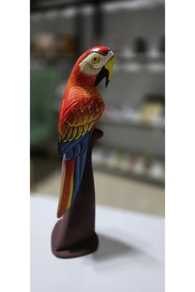 FREFLY Store den çok Canlı renkli 40 cm boy Papağan - 6
