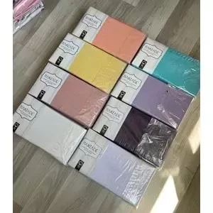 Hanzade %100 Pamuk Penye Lastikli Çift Kişilik Çarşaf Seti (160x200+30)-