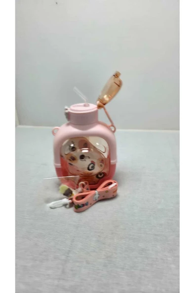 FREFLY Motivasyonel Ayıcık Su Matarası Çocuk Suluk 1000 Ml Sticker - 2