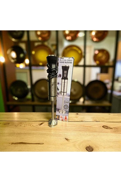 FRELLY Silver Crest Hand Blender Çubuk Blender 1500 w Tek Bıçaklı Çelik Tasarım - Resim 4