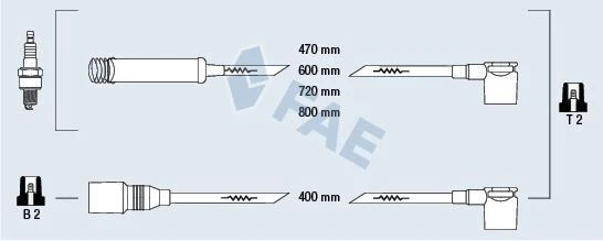 BUJİ KABLO TAKIMI SETİ ASTRA F-VECTRA A-ASCONA C-KADETT E 1.6İ C16NZ  90297423-90297570-90350556-1612545 ürün görseli