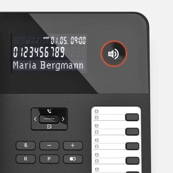 Gigaset Desk 600 Ekranlı Masaüstü Kablolu Telefon Siyah - Resim 6