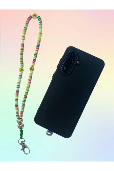 Tüm Kılıflara Uyumlu Yeşil Kalpli El Telefon Askısı ürün görseli