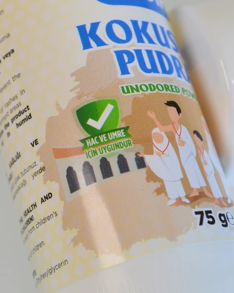 Umre ve Hac İçin Kokusuz Pudra 3 Adet– 75 gr, İhrama Uygun, Cilt Dostu ve Tahriş Önleyici - 2