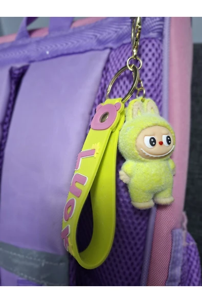 SARI LABUBU ANAHTARLIK - Resim 2