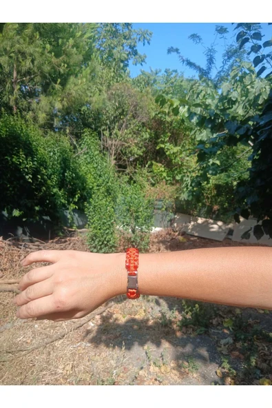 Paracord Bileklik Turuncu cobra modeli - Resim 2