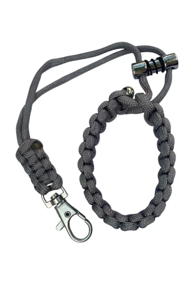 Tüm Kılıflara Uyumlu Gri Bileklik Telefon Askısı - Resim 5