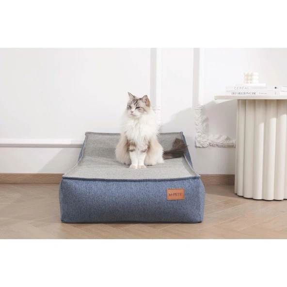 M-Pets Cloud Fonksiyonel Şişirilebilir Yatak Navy - Resim 4