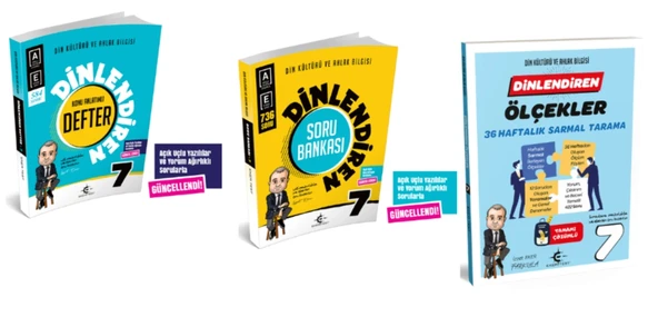 ARI YAYINCILIK 7. Sınıf Dinlendiren Defter - Soru Bankası ve Ölçekler 36 Haftalık Sarmal Tarama ürün görseli