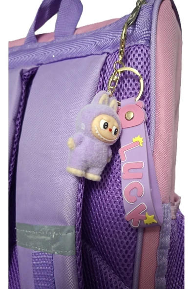 LİLA LABUBU ANAHTARLIK - Resim 2