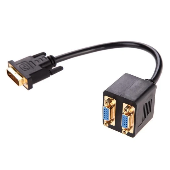 4972 Dvi To 2X Vga Çevirici Çoklayıcı Splitter Kablosu ürün görseli