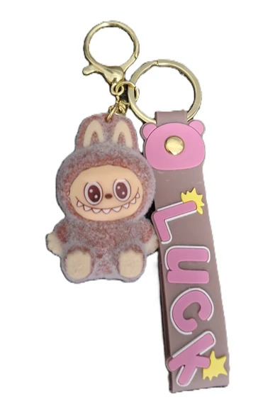 KAHVE LABUBU ANAHTARLIK ürün görseli