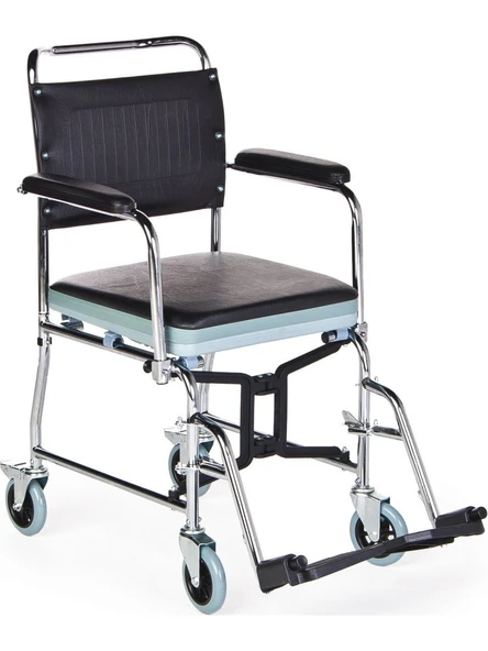 Comfort Plus KY689 Banyo ve Tuvalet Özellikli Tekerlekli Sandalye ürün görseli 1