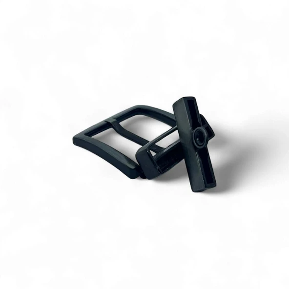 Kemer Tokası 4,5 cm Döner Kafa 1 Adet Siyah Silme (Leathercraft, Deri Hobi) - 4