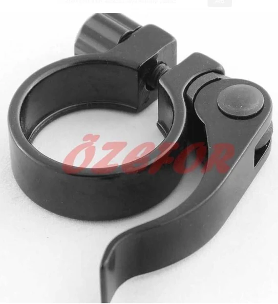 Bisiklet SELE BORUSU KELEPÇESİ MANDALLI SİYAH 31,8MM ( 27,2 SELE BORUSU UYUMLU ) - 2