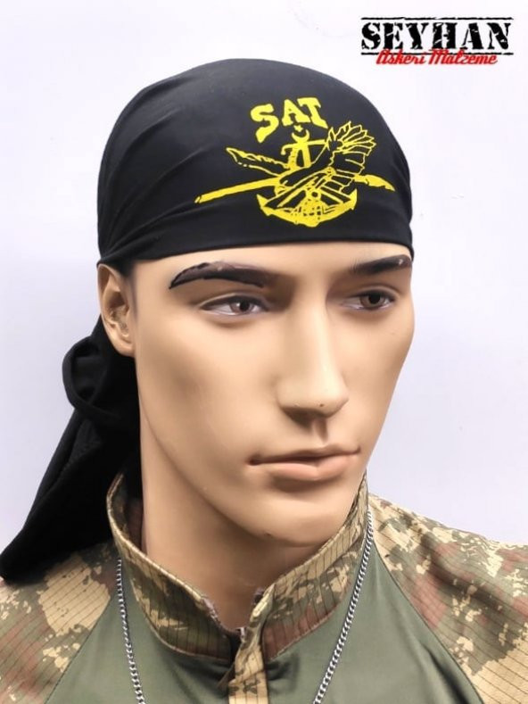 SAT Komandosu Siyah Bandana - 2