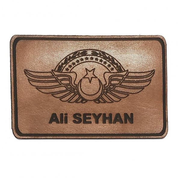 KOMUTAN PİLOT DERİ UÇUŞ BRÖVESİ İSİMLİK ürün görseli