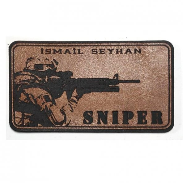 KESKİN NİŞANCI Deri İsimlik  - SNIPER İsimlik
