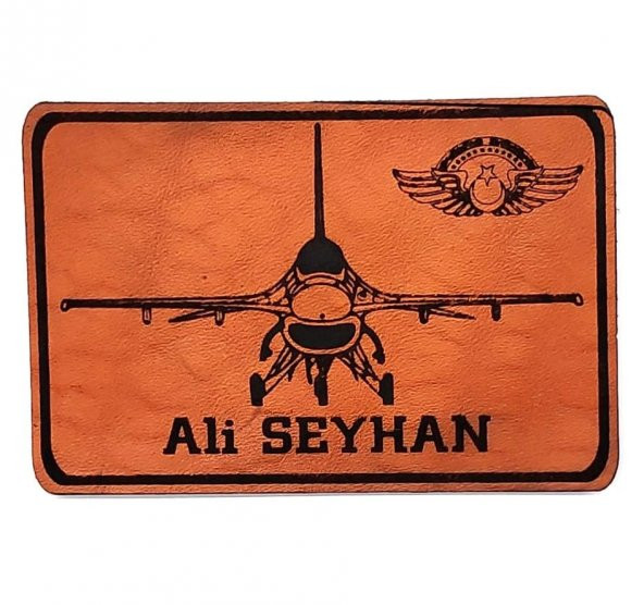 F16 Figting Falcon Deri Tulum İsimliği - 1