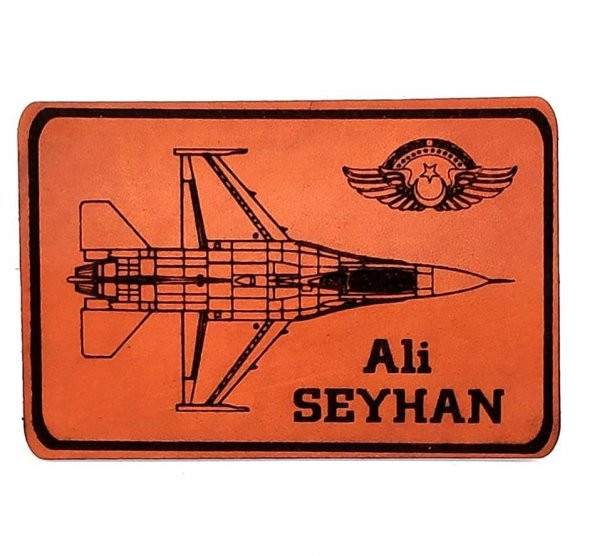 F16 Figting Falcon Deri Tulum İsimliği ürün görseli