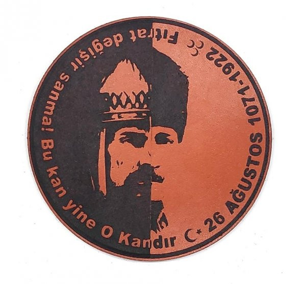 Sultan Alparslan - Kemal Atatürk Deri PEÇ- Arma - Patch ürün görseli