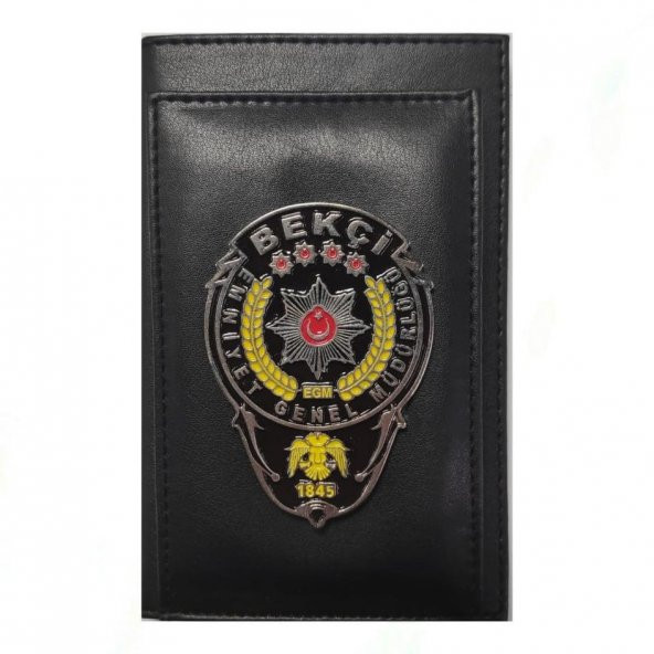 BEKÇİ Kalemlikli Not Defteri Cüzdan (Metal Rozet) ürün görseli