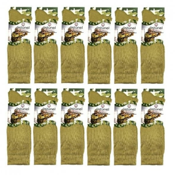 Askeri Kışlık Termal Çorap Nano Yeşil (12 Çift) ürün görseli