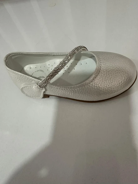 Chaton Dor Sedef rengi kız bebek ayakkabı - Resim 2