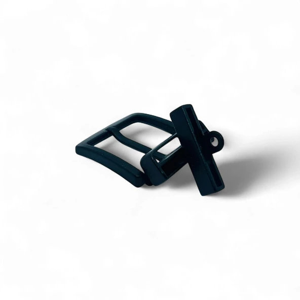 Kemer Tokası 4,5 cm Döner Kafa 1 Adet Siyah Boyalı (Leathercraft, Deri Hobi) - 4