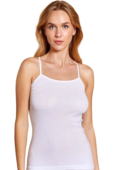 Berrak İp Askılı Modal/Pamuk Atlet 2032 Fitilli - 2