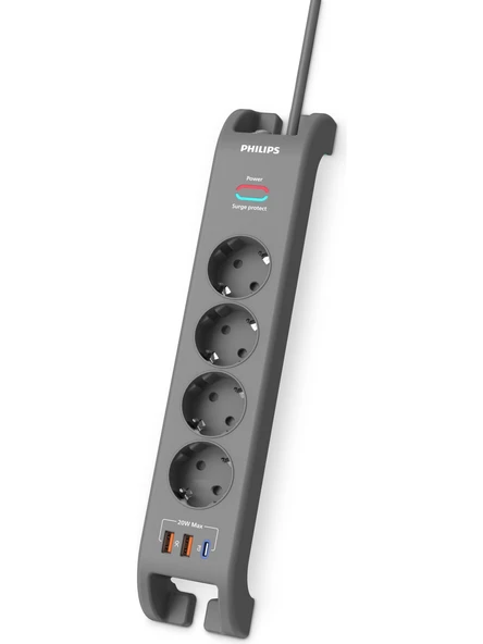 PHILIPSSPN4140GA/62 PRİZ 4GM AC 2400J 1C+2A - 1