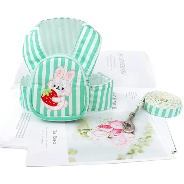 Evcil Hayvan Çantalı Göğüs Gezdirme Tasması Seti - 2