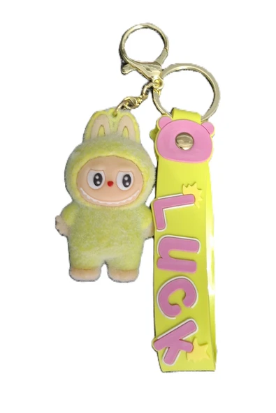 SARI LABUBU ANAHTARLIK - Resim 3