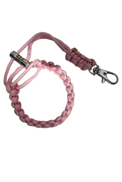 TÜM KILIFLARA UYUMLU PEMBE BİLEKLİK TELEFON ASKISI - Resim 5