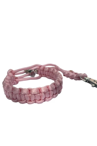 TÜM KILIFLARA UYUMLU PEMBE BİLEKLİK TELEFON ASKISI - Resim 4