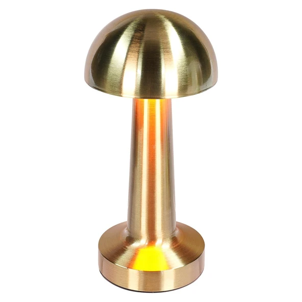 S-link SL-M9065 Lyra 1800mAh Batarya 60 Lümen Gold 3 Renk Işıklı Dokunmatik Dekoratif Masa Lambası - 41665 - 2