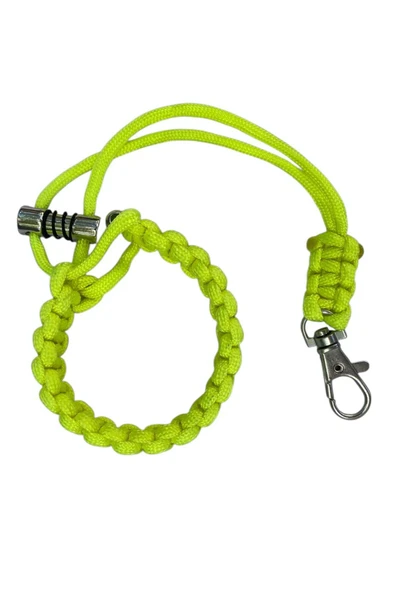 TÜM KILIFLARA UYUMLU NEON SARI BİLEKLİK TELEFON ASKISI - Resim 5