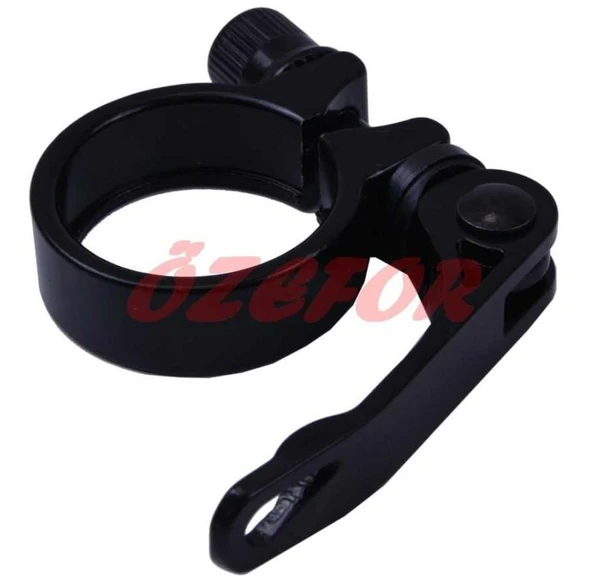 Bisiklet SELE BORUSU KELEPÇESİ MANDALLI SİYAH 34,9MM ( 31,8 SELE BORUSU UYUMLU ) - Resim 2