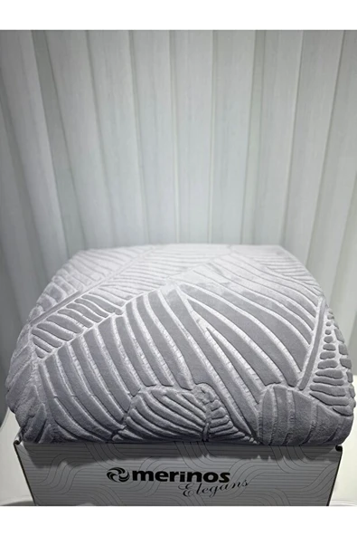 Merinos Elegans Çift Kişilik Battaniye - indigo - 2