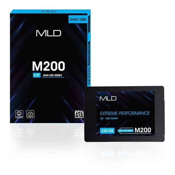 <![CDATA[MLD 240GB M200 BM-MLD25M200P11-240 560-540MB/s SATA-3 SSD DİSK]]> - 4
