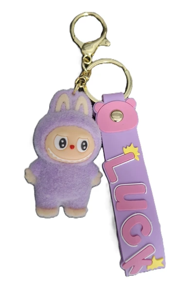 LİLA LABUBU ANAHTARLIK ürün görseli