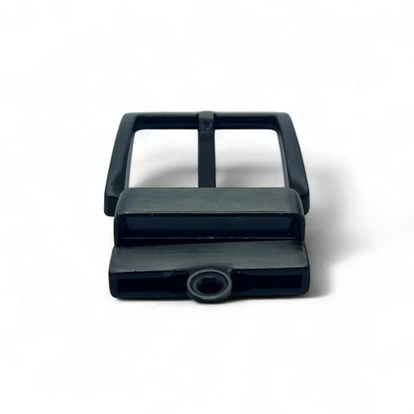 Kemer Tokası 4,5 cm Döner Kafa 1 Adet Siyah Silme (Leathercraft, Deri Hobi) - 5