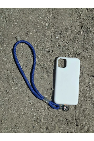 TÜM KILIFLARA UYUMLU MAVİ TELEFON EL ASKISI ürün görseli