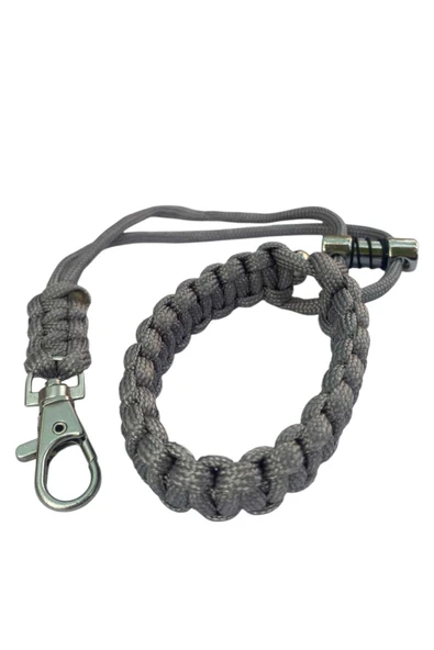 Tüm Kılıflara Uyumlu Gri Bileklik Telefon Askısı - Resim 4