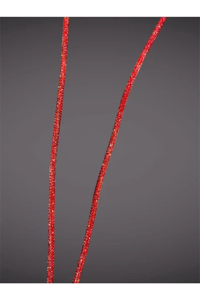 Tüm Kılıflara Uyumlu Kırmızı Taşlı Boyun Telefon Askısı - Resim 4