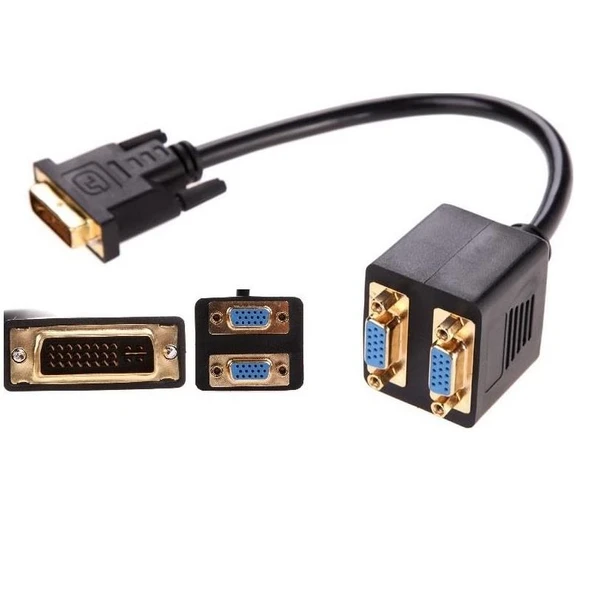 4972 Dvi To 2X Vga Çevirici Çoklayıcı Splitter Kablosu - Resim 7