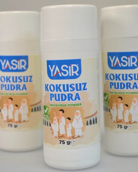 Umre ve Hac İçin Kokusuz Pudra 3 Adet– 75 gr, İhrama Uygun, Cilt Dostu ve Tahriş Önleyici - 4